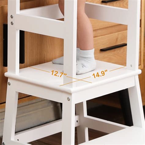 Buy Kitchen Step Stool for Toddlers, Montessori Kids Learning Stool ...