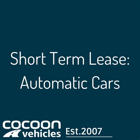 Automatic Short-Term Car Lease Vehicles