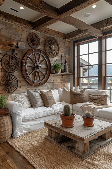 50 Rustic Western Living Room Inspirations for a Cozy Feel | Western ...