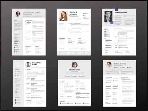 50 Resume Template Bundle, CV Template, Editable Resume Word, CV ...
