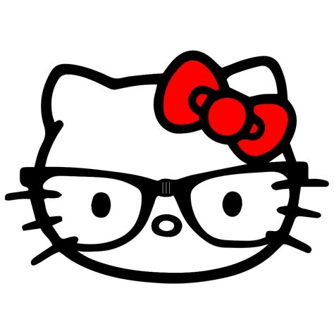 Hello Kitty With Glasses Hello Kitty Eyeglasses Holder, Hello Kitty