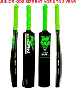 LYCAN Junior yellow Cricket Bat Size 3 For Age Group 8 Years PVC ...