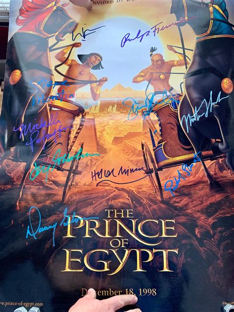 CAST AUTOGRAPH - the Prince of Egypt Movie Poster - Signed by 10 ...