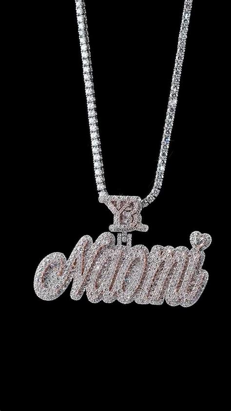 Real Moissanite Diamonds Women Layered Name Pendant, Without Chain, Cu ...