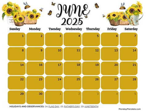 June 2025 Printable Calendar - Jace Printable