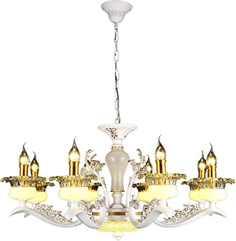 Buy E Electricka Luxury Hanging Modern Marble Look Chandelier Lights ...