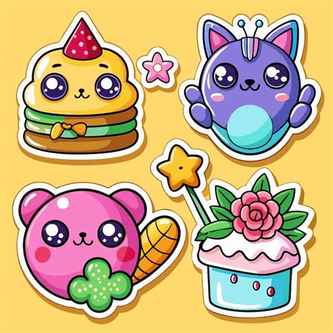 Kawaii Aufkleber Bilder - Kostenloser Download auf Freepik