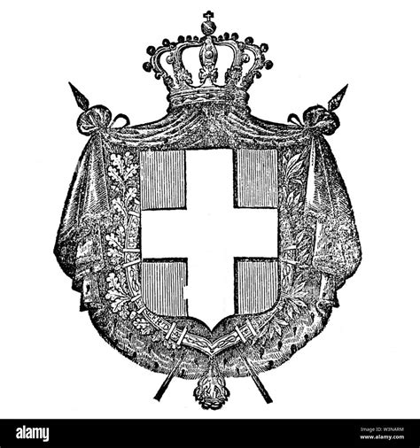 Coat of arms of the Kingdom of Sardinia 2 Stock Photo - Alamy