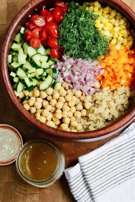 Quinoa Salad with Chickpeas - The Cheeky Chickpea