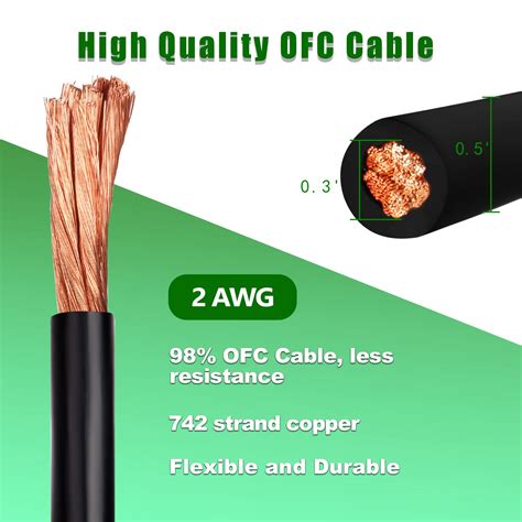 Snapklik.com : Kimbluth 2 Gauge Battery Cable Oxygen Free Copper Wire
