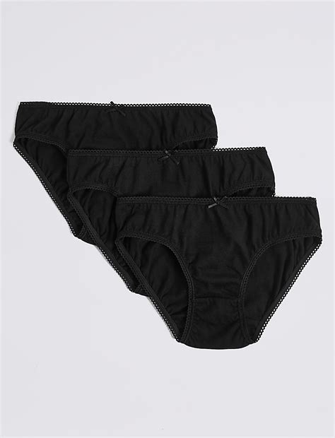 Buy 5 Pack Pure Cotton Bikini Knickers at Marks & Spencer