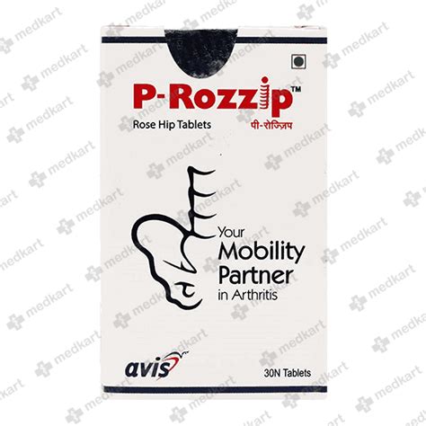 P ROZZIP TABLET 60'S, Price, Composition & Generic Alternatives - Medkart