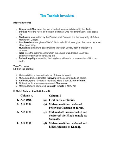 Image result for History Model Activity Task Class 7 Part 5