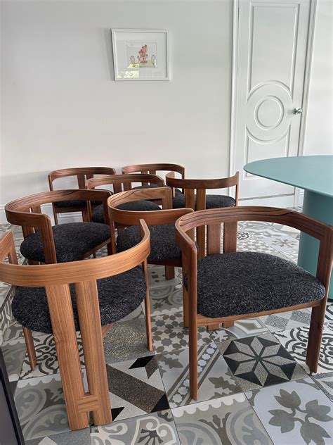 Tacchini Set of Eight Limited edition of 200 Pigreco Chairs in STOCK ...