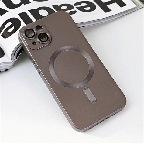 Maska(futrola) Magsafe Chrome za iPhone 14 6.1 siva - Mob-Shop