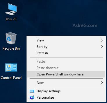 Image result for Open PowerShell Window Here