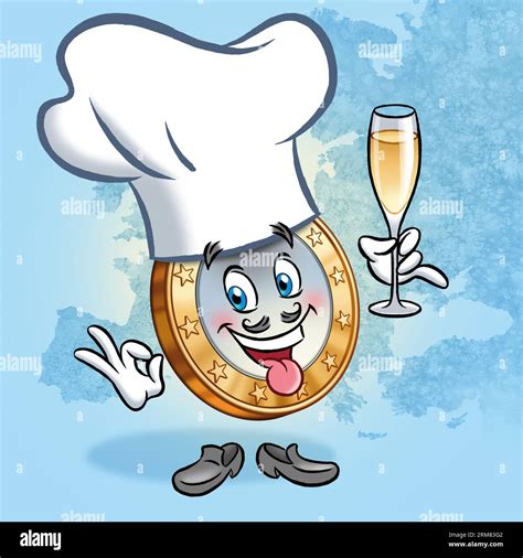 Illustration Series: Funny Euro Coin Cartoon Character. Image 15 of 25 ...