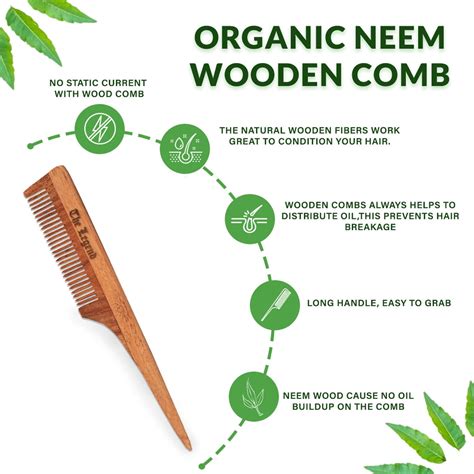 Buy THE LEGEND ORGANIC NEEM WOODEN LONG HANDLE COMB Online & Get Upto ...