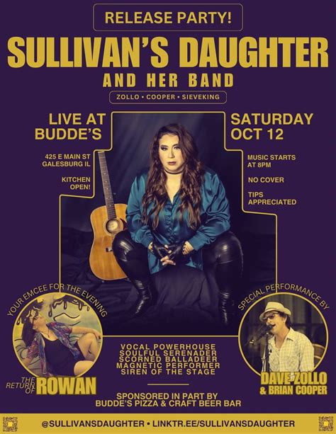 Release Party for Sullivans Daughter!, Budde's Pizza & Spirits ...