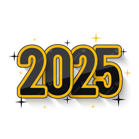Sparkling 2025 Vector, Sparkling, 2025, Star PNG and Vector with ...