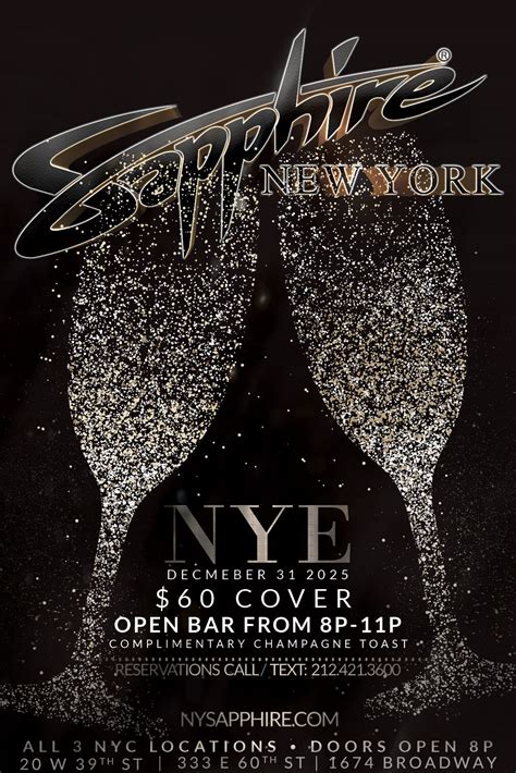 NYE Party@ Sapphire New York! - Sapphire New York