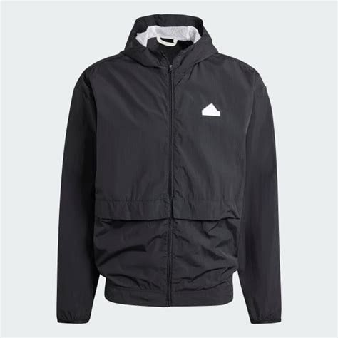 adidas City Escape Full-Zip Hoodie - Black | Free Shipping with adiClub
