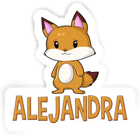 Amazon.com: Alejandra Fox Sticker (2 piezas de 5.5 pulgadas, 4 piezas de 2.5 pulgadas, 6 piezas ...