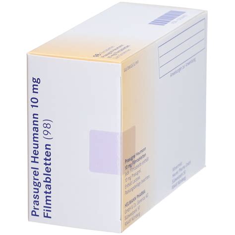 PRASUGREL Heumann 10 mg Filmtabletten 98 St mit dem E-Rezept kaufen - Shop Apotheke