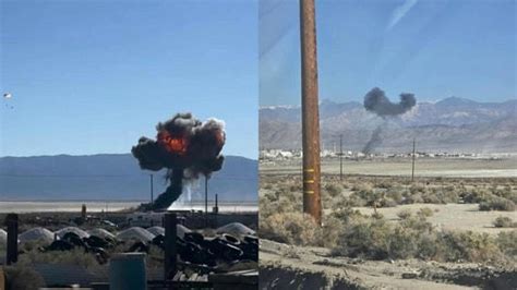 US Air Force Thunderbirds F-16C crashes near Trona Airport in San ...