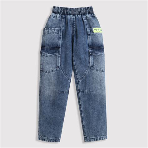 Cargo Jeans with side pockets P1606 – Tiny Girl