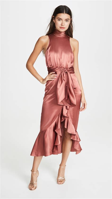 Cinq À Sept Satin Winona Dress - Lyst