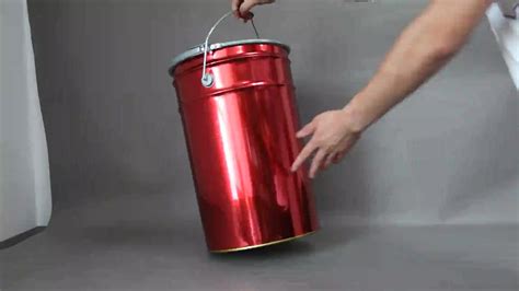 Custom Printed 20l 5 Gallon Stainless Steel Pail With Lid - Buy ...