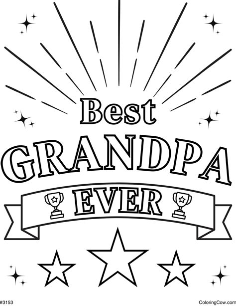 Happy Father's Day Grandpa Coloring Page
