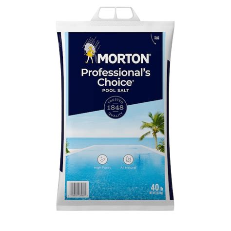 Morton 40-lb Pool Salt F134660000 at Lowes.com