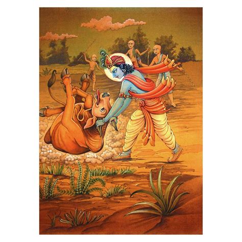 Krishna - The Eighth Incarnation of The Preserver God Vishnu, Playing ...