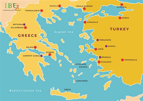 Printable Map Of Greece And Turkey