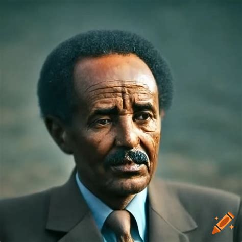 Portrait of isaias afwerki, president of eritrea on Craiyon