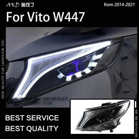 Car Styling Head lamp light for Vito Headlights 2014-2021 W447 LED Hea