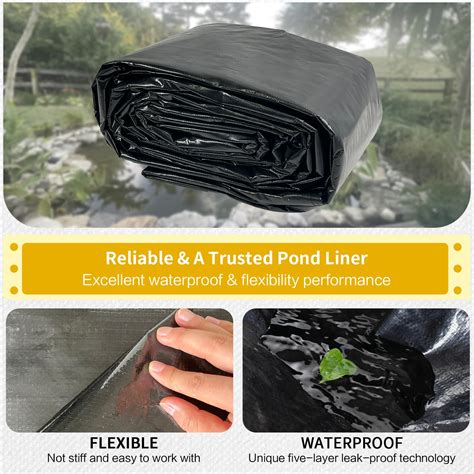 Snapklik.com : Yeezoo 30X40FT Reinforced Large PE Pond Liner, KOI Pond ...