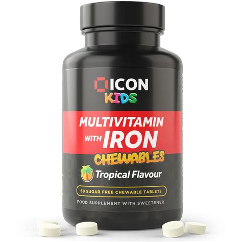 Chewable Multivitamin For Kids And Toddlers With Iron Vitamin C ...