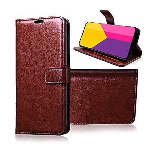 Luxury Counter Flip Cover Itel S23 Plus | Leather Finish | Inside TPU ...