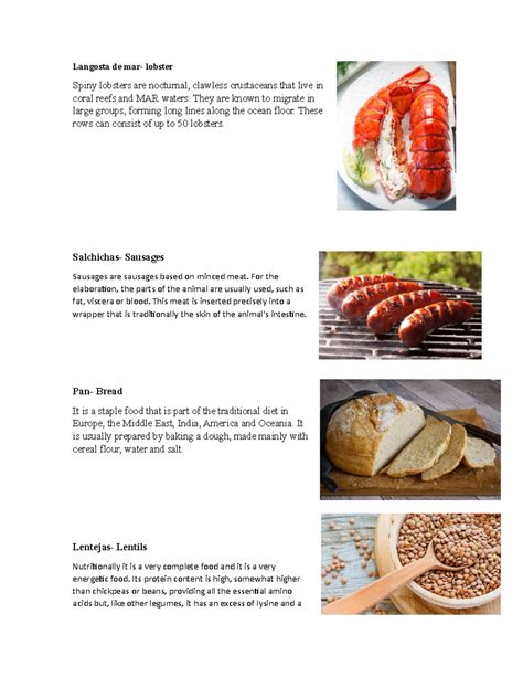 Vocabulario de ingles - apuntes de la clase - Langosta de mar- lobster ...