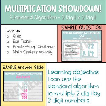 Image result for Multiplication Using Algorithm 4th Grade