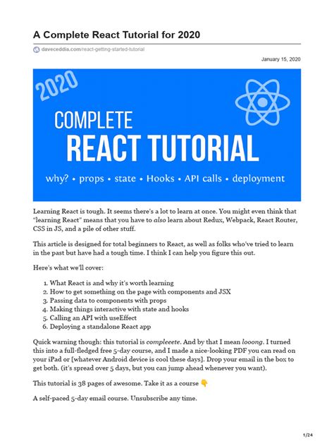 React Tutorial 的图像结果