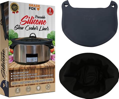 Amazon.com: Silicone Crock Pot Liners Large Size w/Tongs | Single ...