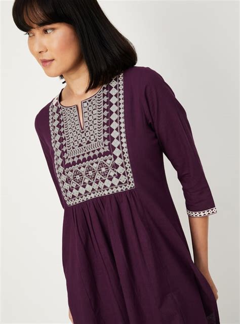 Buy Women Embroidered A-Line Kurta Set Online at just Rs. 999.0 ...