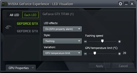 NVIDIA LED Visualizer 的图像结果