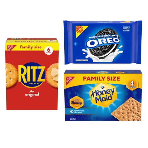 Oreocookies Ritz Crackers Honey Maid Graham Crackers Variety Pack ...