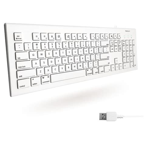 Amazon.in: Buy Macally 104 Key Full-Size USB Keyboard with Short-Cut ...