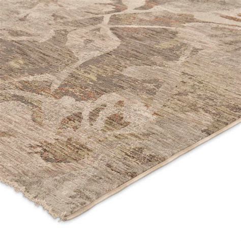 (A540) Diaz Beige Floral Area Rug, 5x7